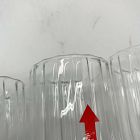 Open Box: Fleck Kira Glass Tumblers, Set of 4, Tall (12oz.) - Clear