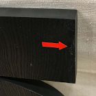 Open Box: Frameless Geometric Wood Wall Art (34.5"Sq) - Black