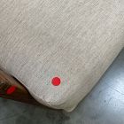 Open Box: Mid-Century Show Wood Recliner - Performance Coastal Linen Sand, Pecan