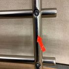 Open Box: Modern Overhang Bathroom Rail Shelf (26.5"W x 8.1"H) - Brushed Nickel