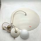Open Box: Piero Pendant (20") - Eggshell, Antique Brass