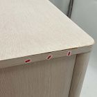 Open Box: Scalloped Nightstand (20") - Soft Chalk, Antique Bronze