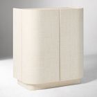 Open Box: Solstice Painted Raffia Cabinet (28")