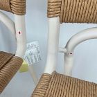 Open Box: Sydney Outdoor Stacking Dining Chair, Set of 2 - Light Bamboo, Seashore