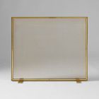 Open Box: Thin Metal Fireplace Screen (38" x 32") - Antique Brass