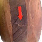 Open Box: Chechen Wood Design Shallow Salad Tray (15"D x  0.25"H)