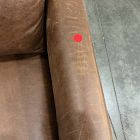 Open Box: Harvey Leather Chair - Weston Leather Molasses, Black