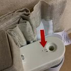Open Box: Linen Roman Shade With Blackout (44"W x 64"L) - Natural Flax