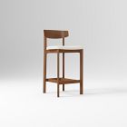 Open Box: Morgan Counter Stool (27") - Twill Alabaster, Cool Walnut