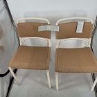 Open Box: Sydney Outdoor Stacking Dining Chair, Set of 2 - Light Bamboo, Seashore