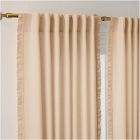 Open Box: Ruffle Linen Light Filtering Curtain (48"W x 84"L) - Buttermilk