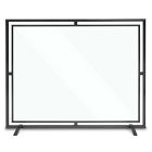 Floating Glass Fireplace Screen