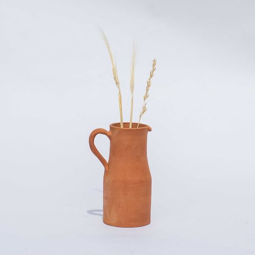 Handmade Moroccan Terracotta Pitcher by West Elm