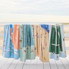Tennis Scene Beach Towel