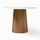 Anton Round Marble Pedestal Dining Table (48")
