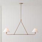 Beatrix Pendant (46") - Linen Shades