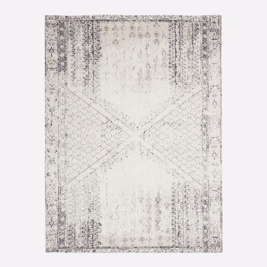 Distressed Ensi Wool Rug by West Elm