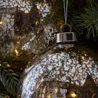Large Glass Ball Ornaments (Set of 4) - Mercury