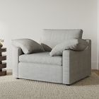 Harmony Swoop Arm Apartment Loveseat (56")