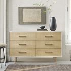 Margot Raffia 6-Drawer Dresser (56")