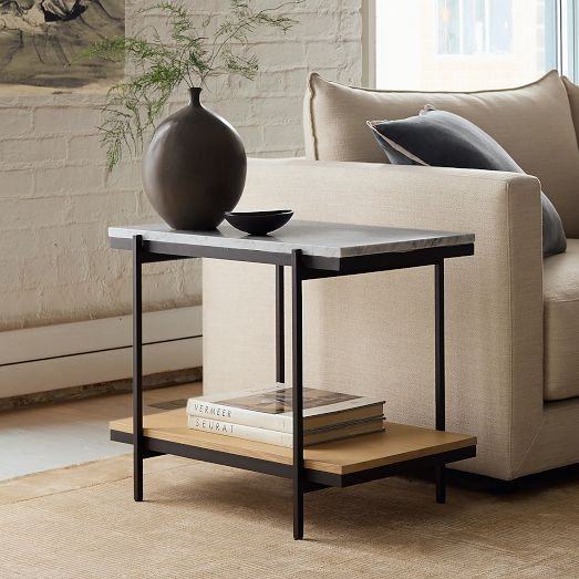 Pierce Marble Side Table (28") by West Elm