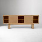 Buxton Leather Media Console (72")