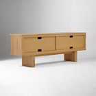 Buxton Leather Media Console (72")