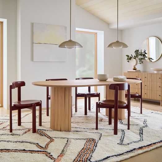 Ellington Oval Pedestal Dining Table (86") by West Elm