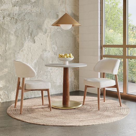 Claire Restaurant Round Dining Table - Quartz by West Elm