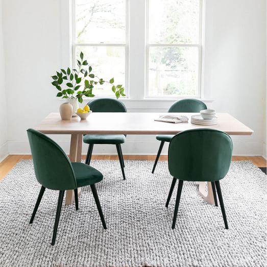 Silas Solid Wood Dining Table (76") by West Elm