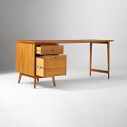 Mid-Century Modular Desk w/ File Cabinet (70") - ADA