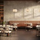 Claire Restaurant Dining Table - Quartz - Rectangle