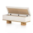 Round Plinth Legs Storage Bench (55")