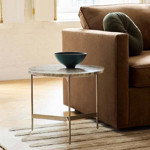 Wiley Marble Side Table (20") by West Elm