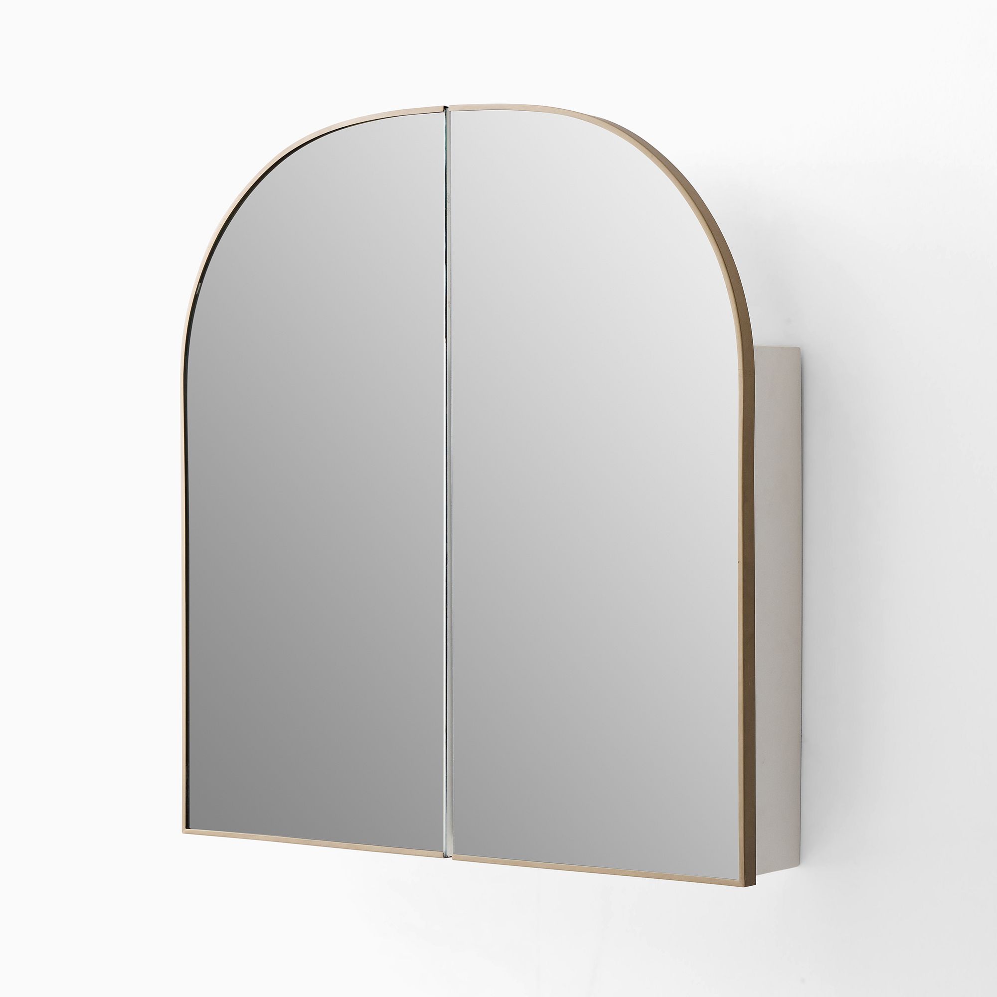 Arch Double Wide Metal Framed Medicine Cabinet by West Elm