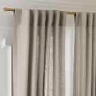 Open Box: European Flax Linen Curtain (48"W x 108"L) - Warm Gray Melange