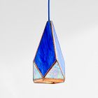 Friend of All Small Hanging Greta Lamp - Bright Blue &amp; Orange (6")
