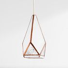 Friend of All Small Hanging Greta Lamp - White Ripple (6")