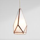Friend of All Small Hanging Greta Lamp - White Ripple (6")