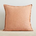 Open Box: European Flax Linen Pillow Cover (16" x 16") - Terracotta Melange