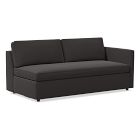 Open Box: Harris Right Arm Sleeper Sofa Bench - Performance Velvet Slate, Espresso