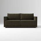 Open Box: Melbourne Sofa (76") - Performance Basket Slub Dark Olive, Black