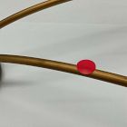 Open Box: Curved Metal Votive Centerpiece, 5 Piece - Brass