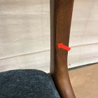 Open Box: Damon Cafe Dining Chair - Performance Modern Chenille, Cool Walnut