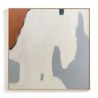 Open Box: "Drip" Framed Art by Minted for West Elm, Canvas Float (30" Sq) - Natural Wood