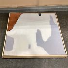 Open Box: "Drip" Framed Art by Minted for West Elm, Canvas Float (30" Sq) - Natural Wood