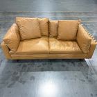 Open Box: Harmony Sofa (82") - Ludlow Leather Sesame, Dark Walnut