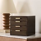 Open Box: Julieta Wood Jewelry Box, Cube (10"H) - Green