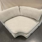 Open Box: Loring Sectional, Corner Wedge - Performance Distressed Velvet Sand