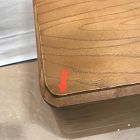 Open Box: Pierce &amp; Ward Burl Wood Nightstand (18") - Light Nutmeg